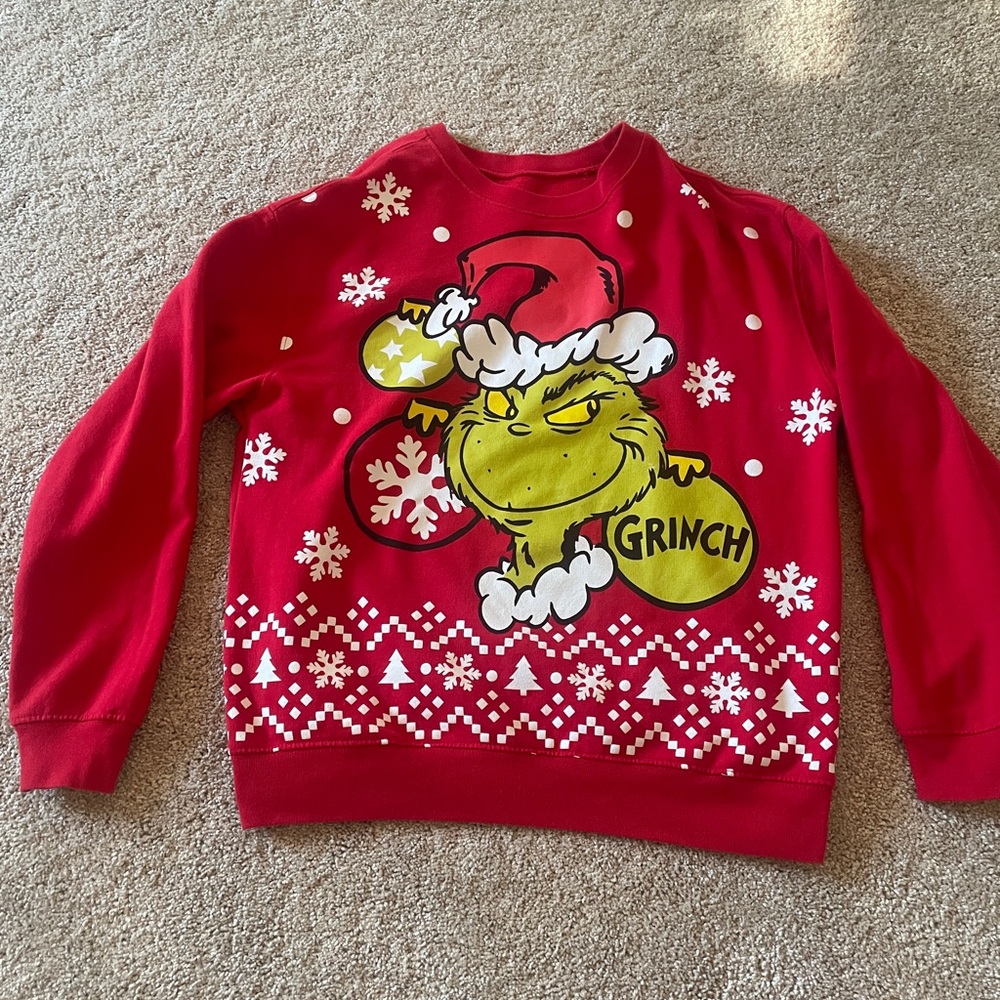 Red Grinch Christmas Sweater